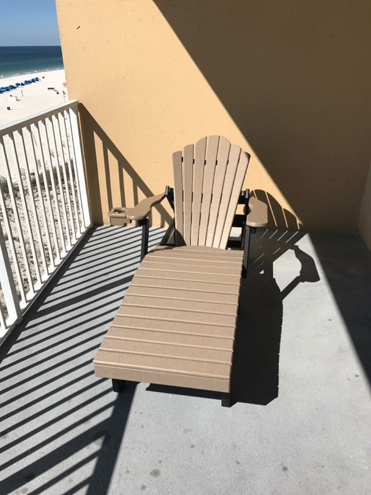 Balcony Lounge Chair at Gulf Shores Condo Rental
