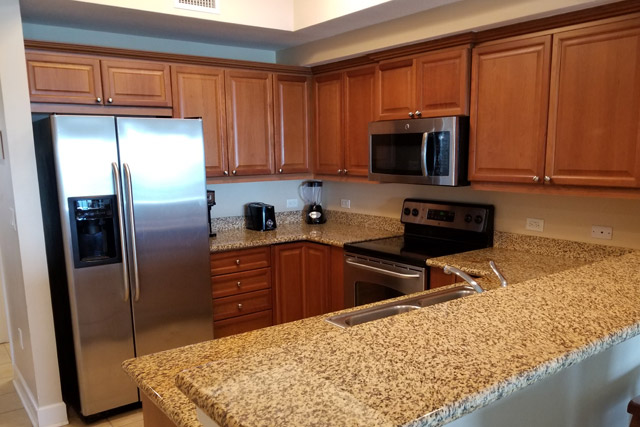 Kitchen at Seawind Condo Rental in Gulf Shores