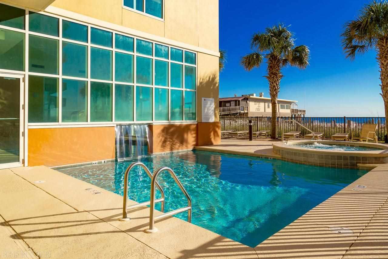 Outdoor Pool and Hot Tub at Gulf Shores Condo Rental