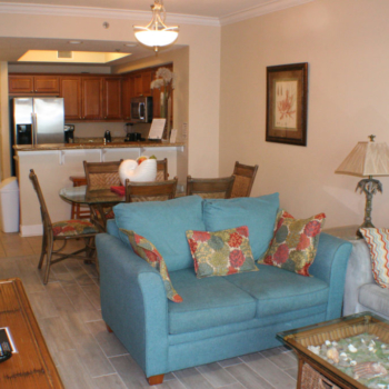 Living Room in Gulf Shores Condo Rental